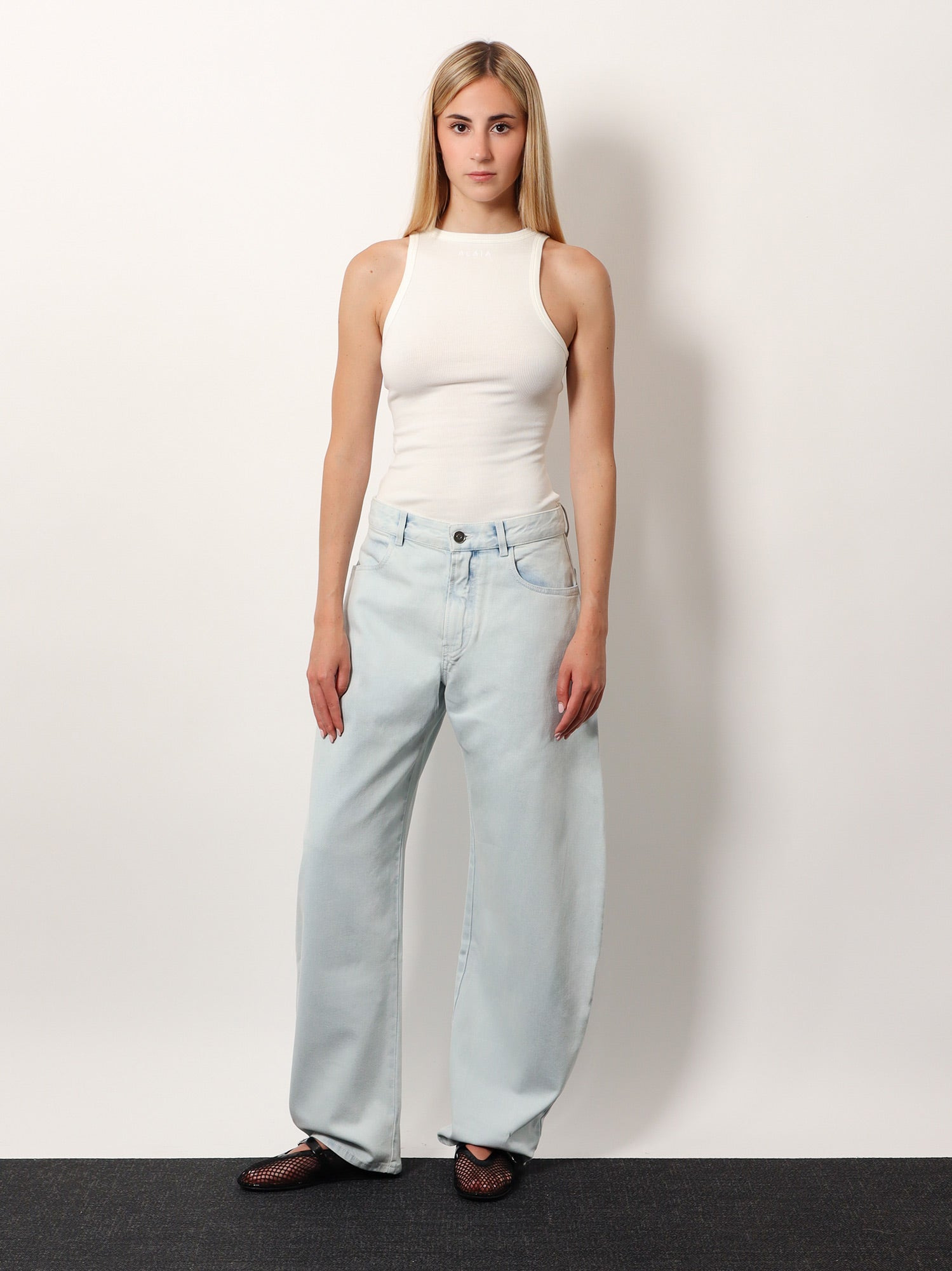 Halter Cotton And Viscose Bodysuit - 2