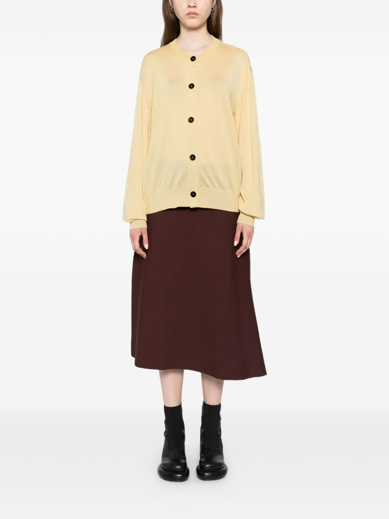 Jil Sander crew-neck button-up cardigan outlook
