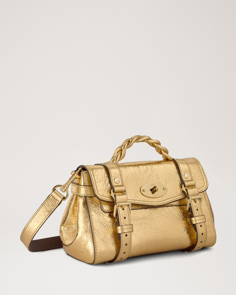 Mini Alexa Somerset Gold Crinkled Metallic 3