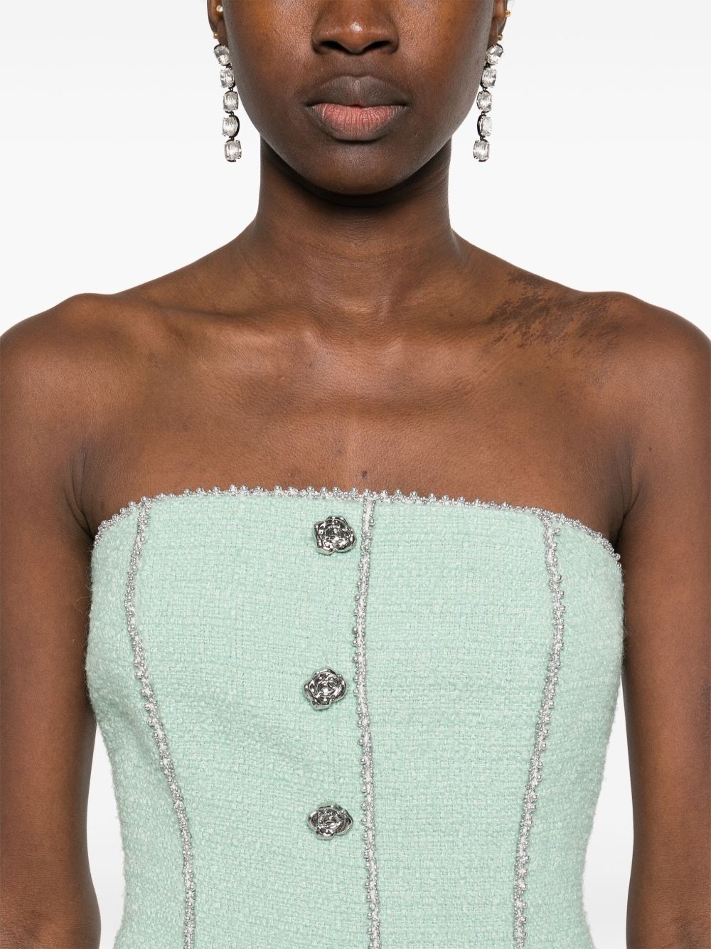 bouclé mini dress - 5