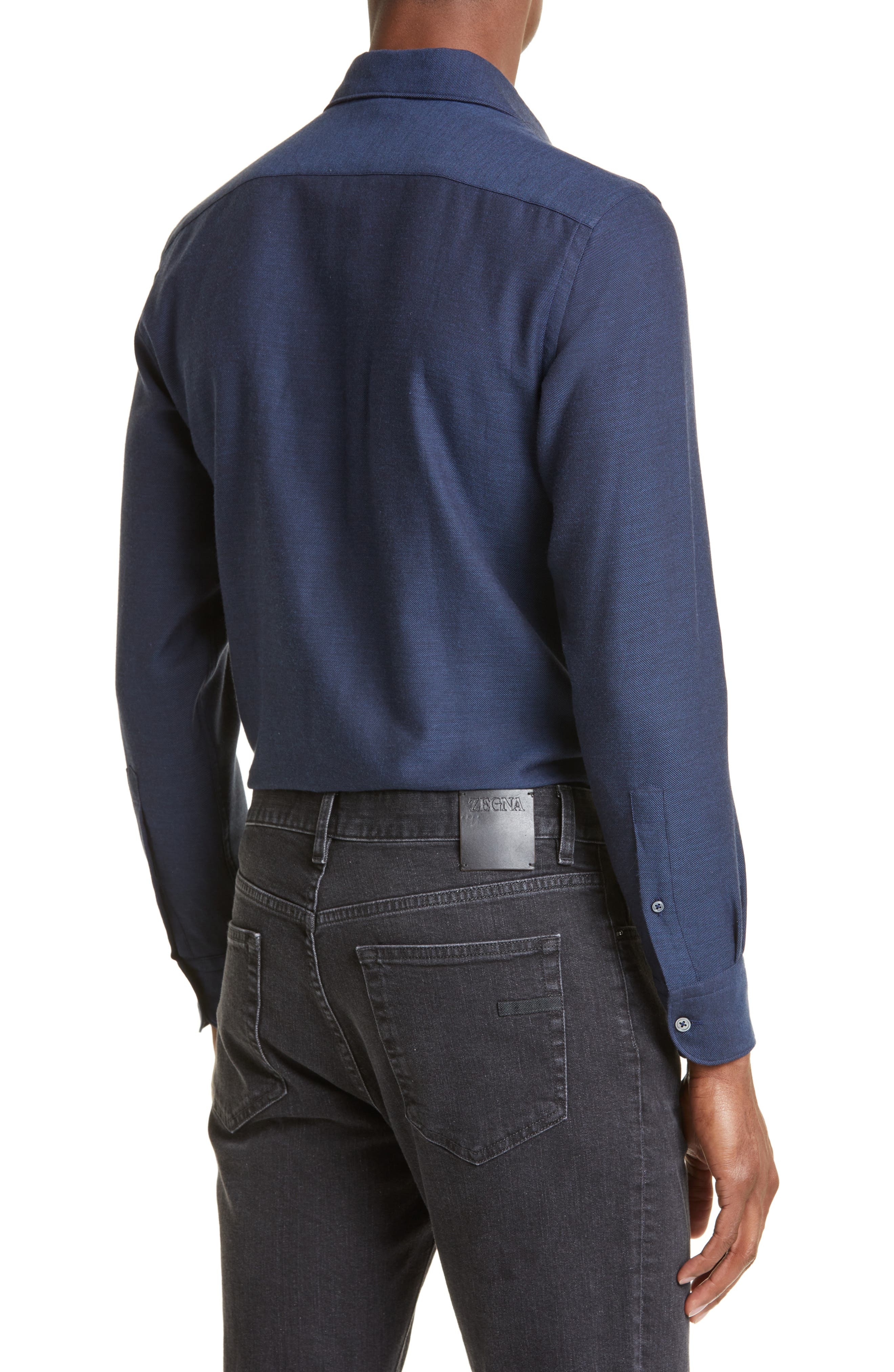 Cashco Cotton & Cashmere Button-Up Shirt - 2