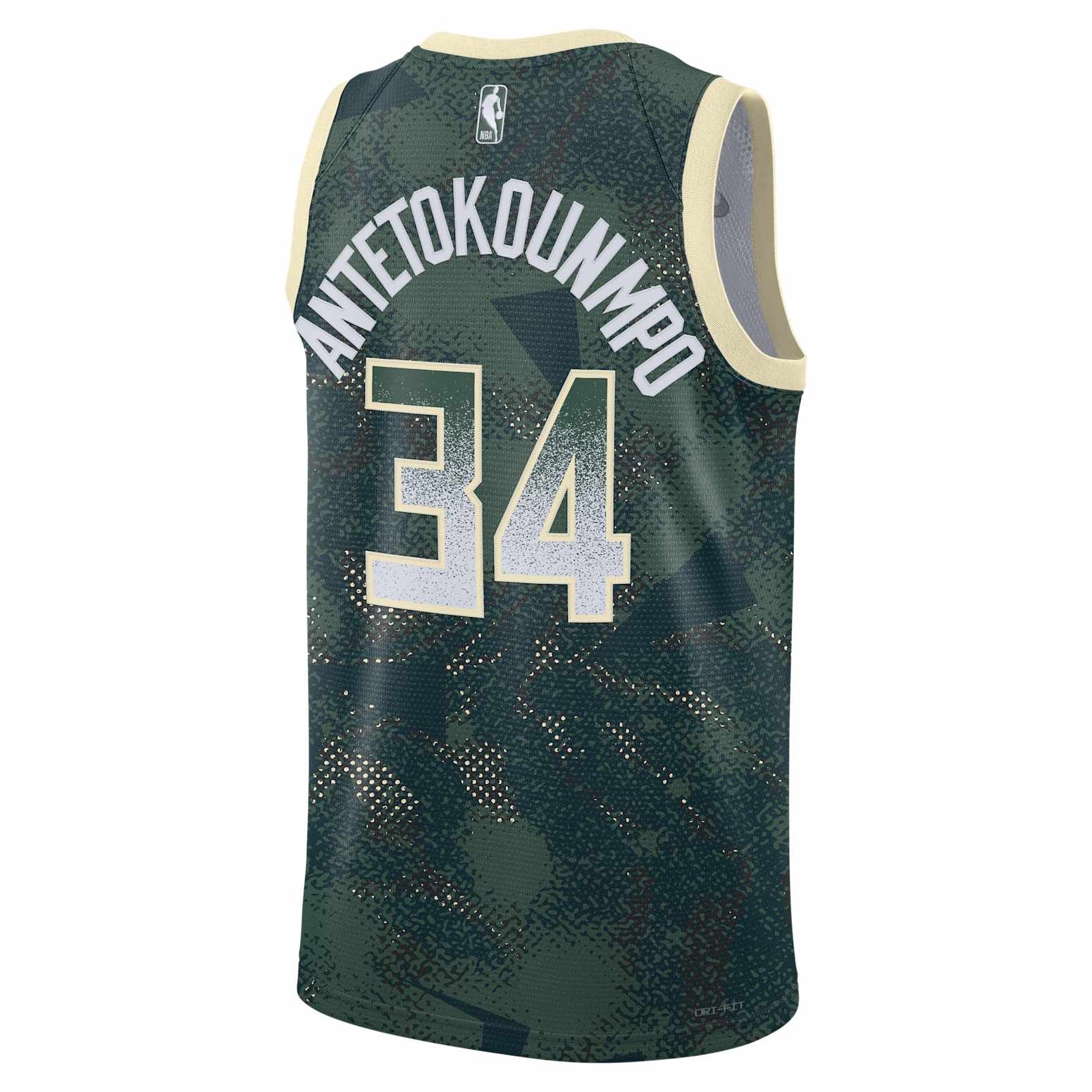 Nike Dri-FIT NBA Giannis Antetokounmpo Milwaukee Bucks 2025/26 Select Series Swingman Jersey 'Fir' H - 2
