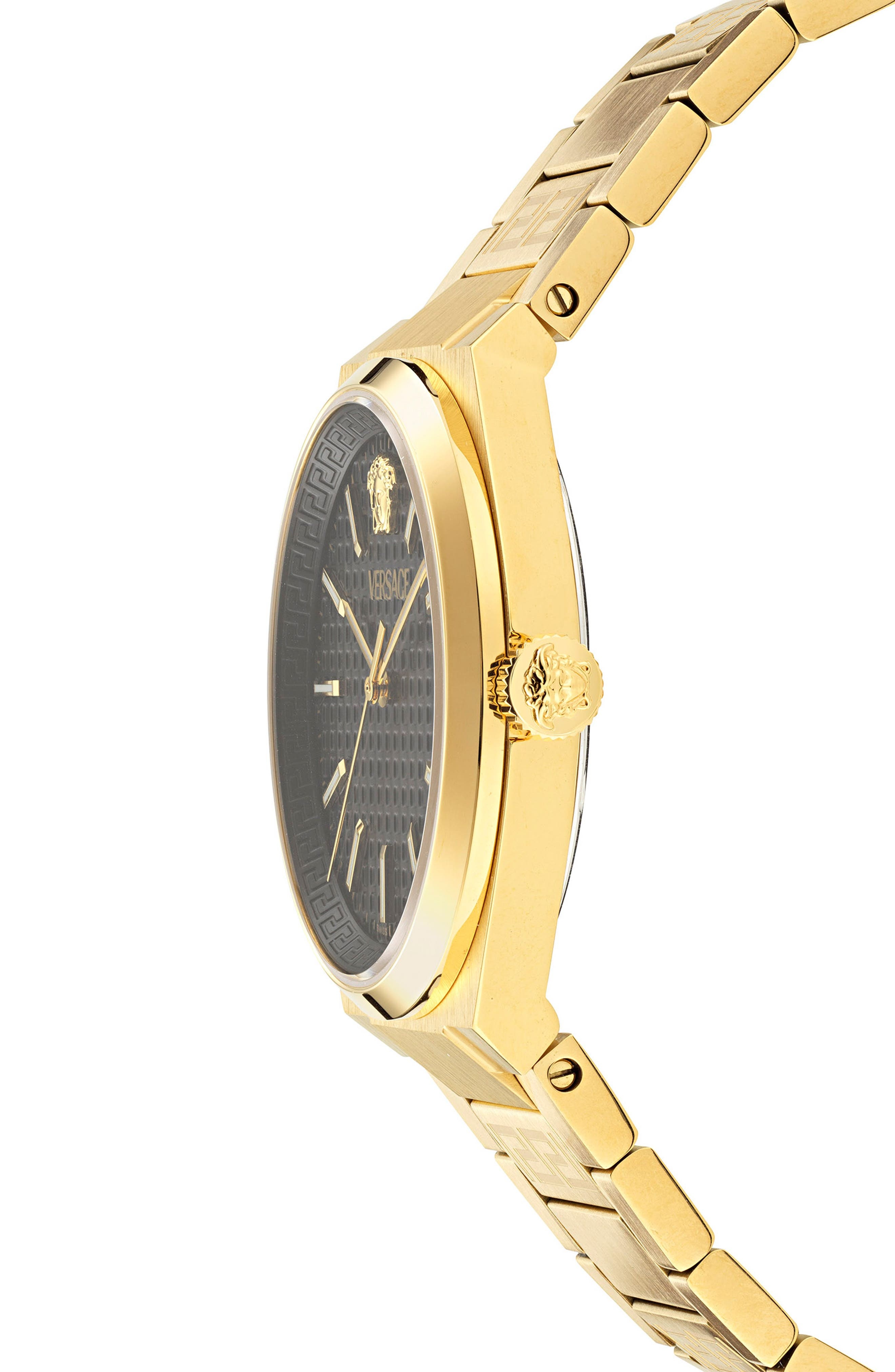 Versace V-Auria Bracelet Watch, 39mm in Ip Yellow Gold at Nordstrom - 4
