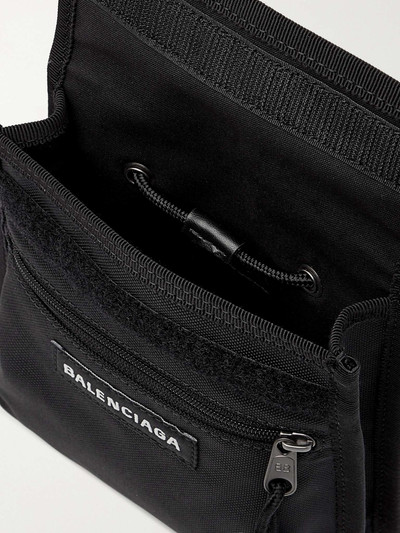 BALENCIAGA Logo-Appliquéd Canvas Messenger Bag outlook