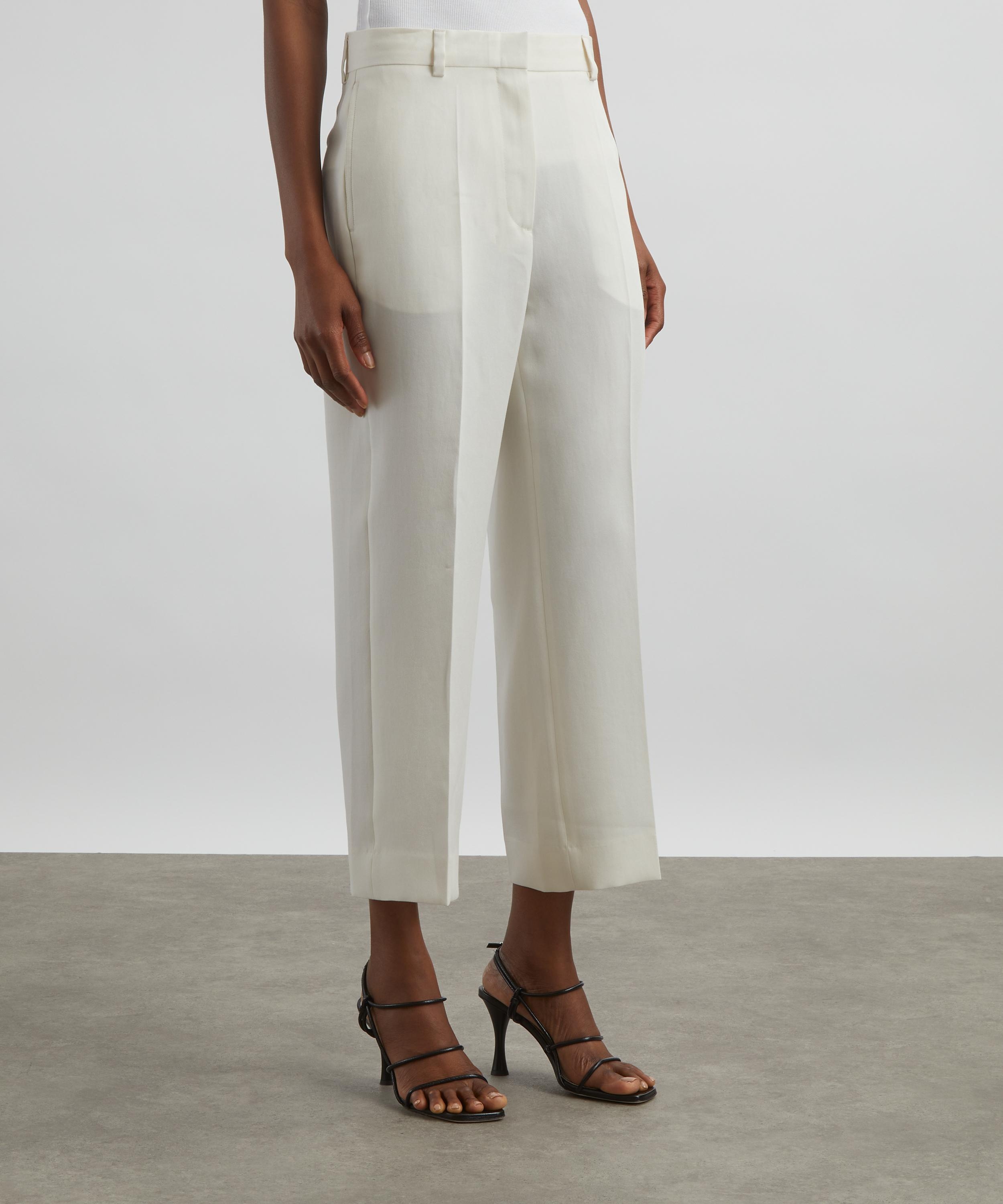 Cropped Straight Trousers - 3