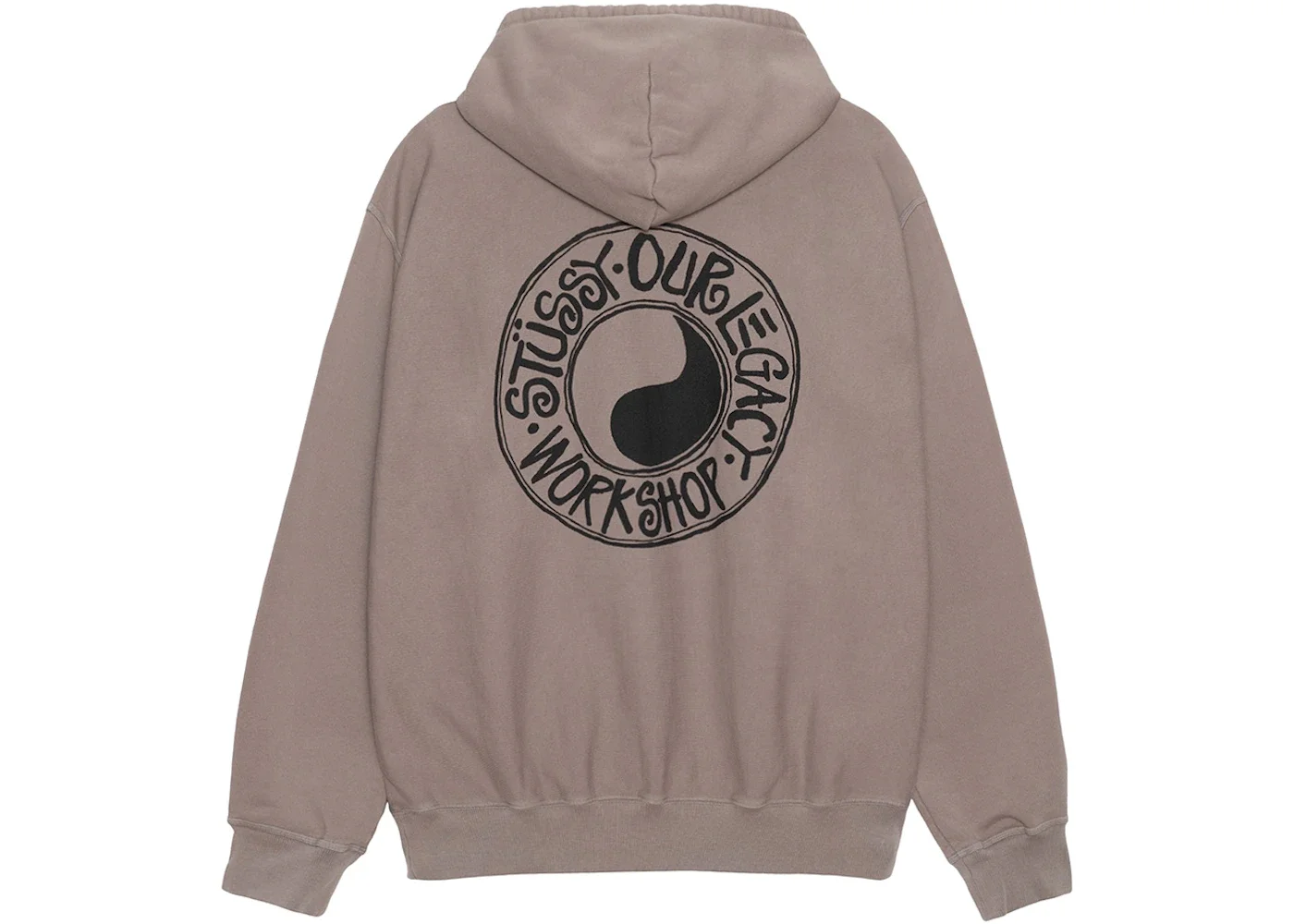 Stussy x Our Legacy Work Shop Buana Pigment Dyed Hoodie Taupe - 1