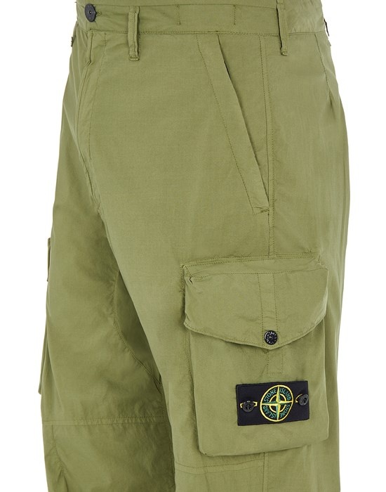 32003 STRETCH COTTON TELA 'PARACADUTE'_GARMENT DYED OLIVE GREEN - 3