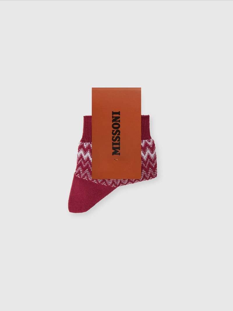 Missoni Short socks cotton blend zig zag outlook