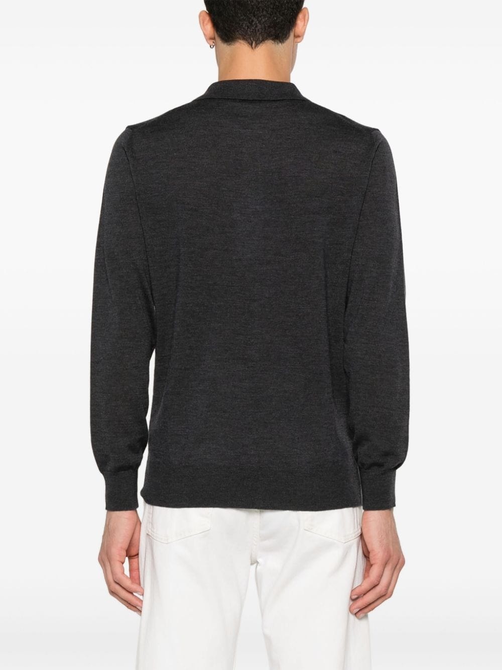 merino wool polo shirt - 4