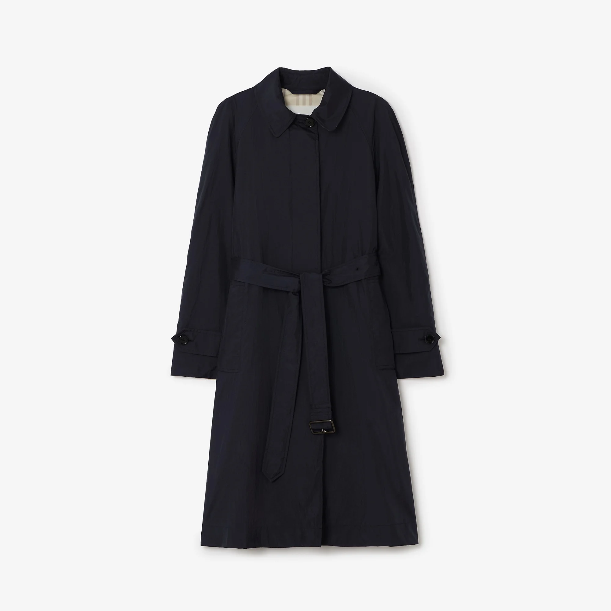 Long Belted Nylon Tickhill Car Coat - 1