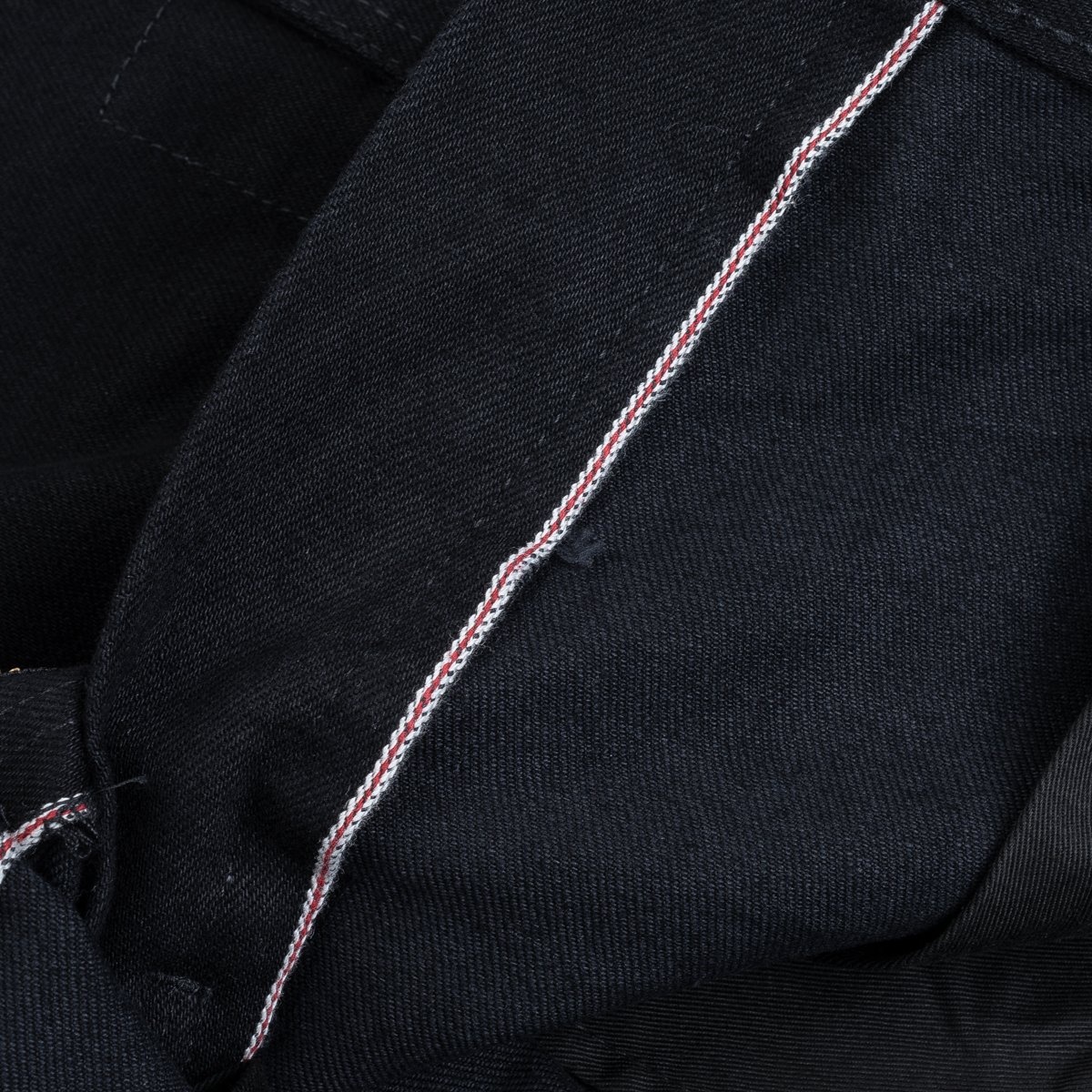 IHDR-502bb 14oz Selvedge Denim Cargo Pants - Black/Black - 13