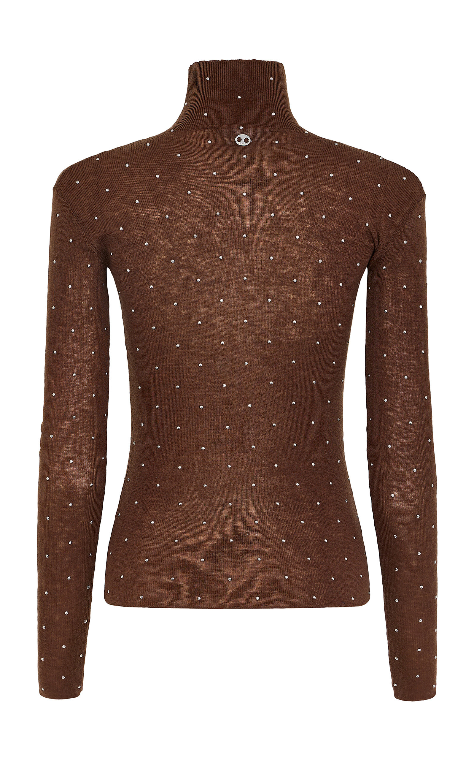 Polka-Dot Fine-Knit Sweater brown - 2