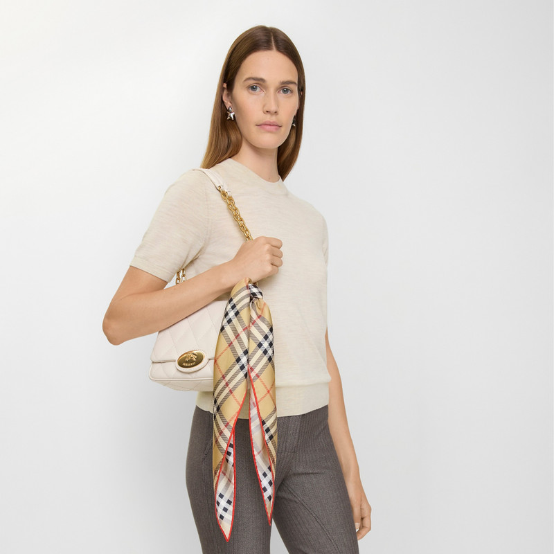 Check Silk Scarf 3