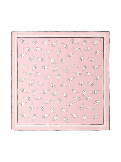 Miu Miu printed cat scarf outlook