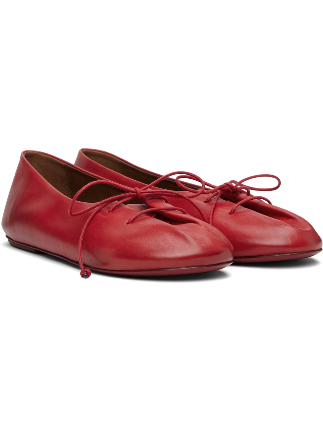 Red Girella Ballerina Flats - 4