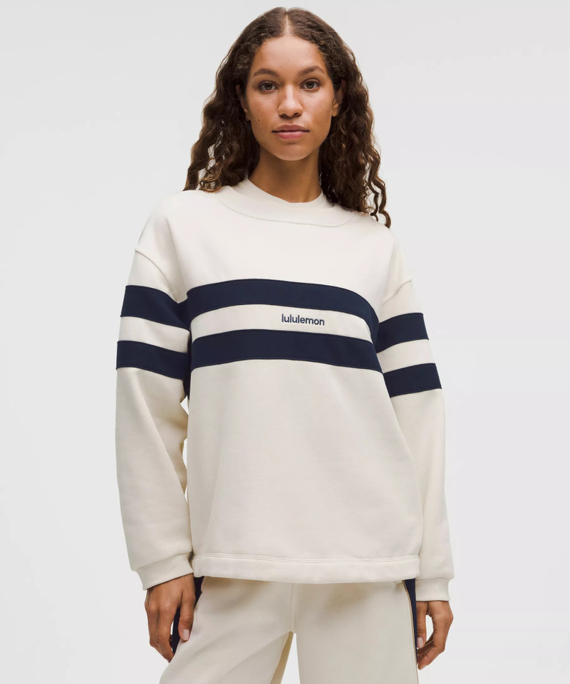 Women's Steady State Oversized Pullover *Stripe 1