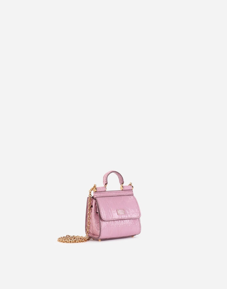 Sicily 58 micro bag in crocodile flank leather - 3