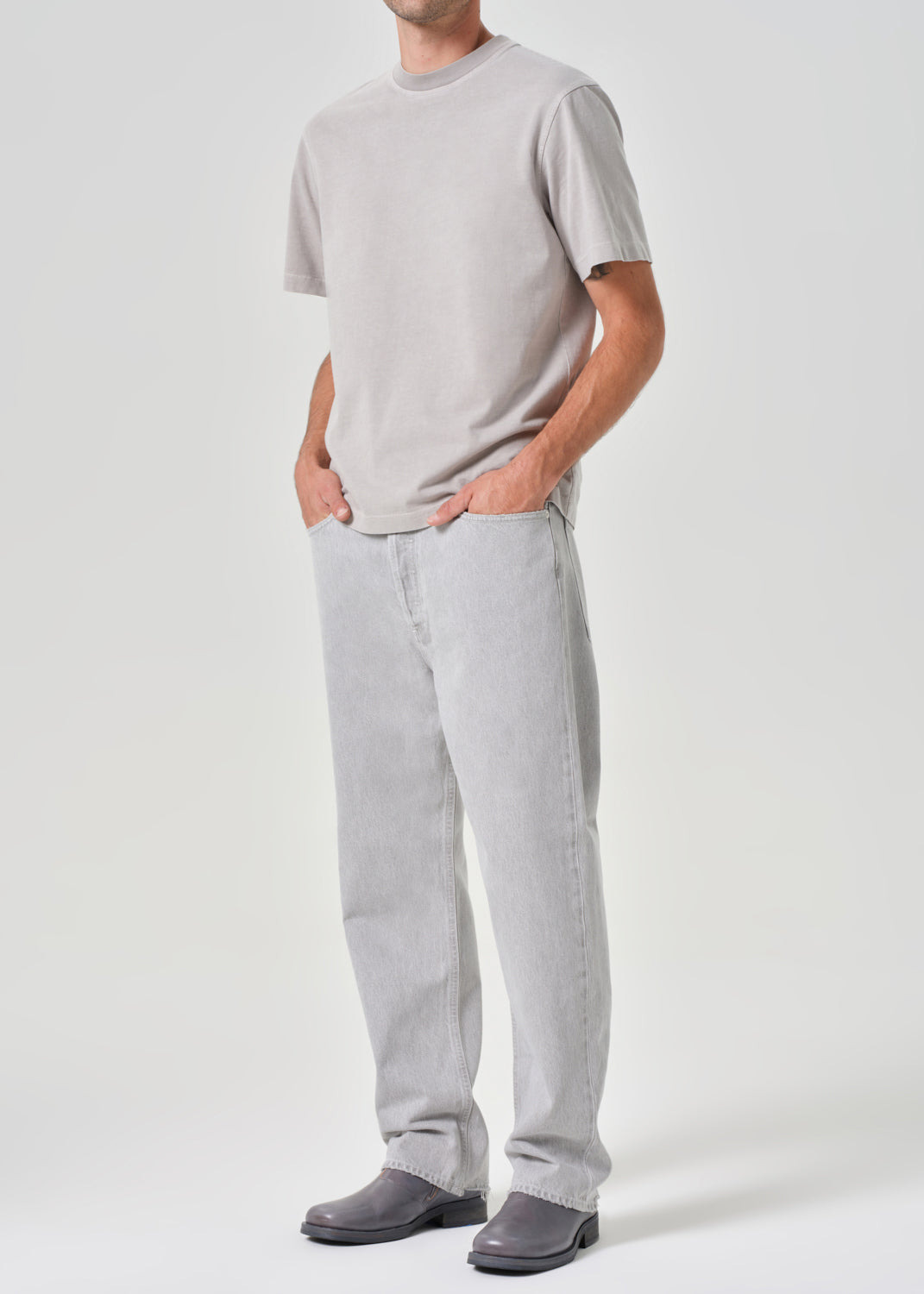 ASHA MOCK NECK TEE IN REFLECT - 4