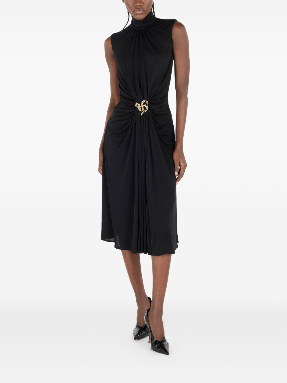 high-neck dress - 2