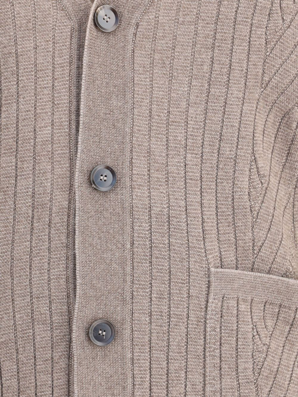 ribbed cardigan - 4