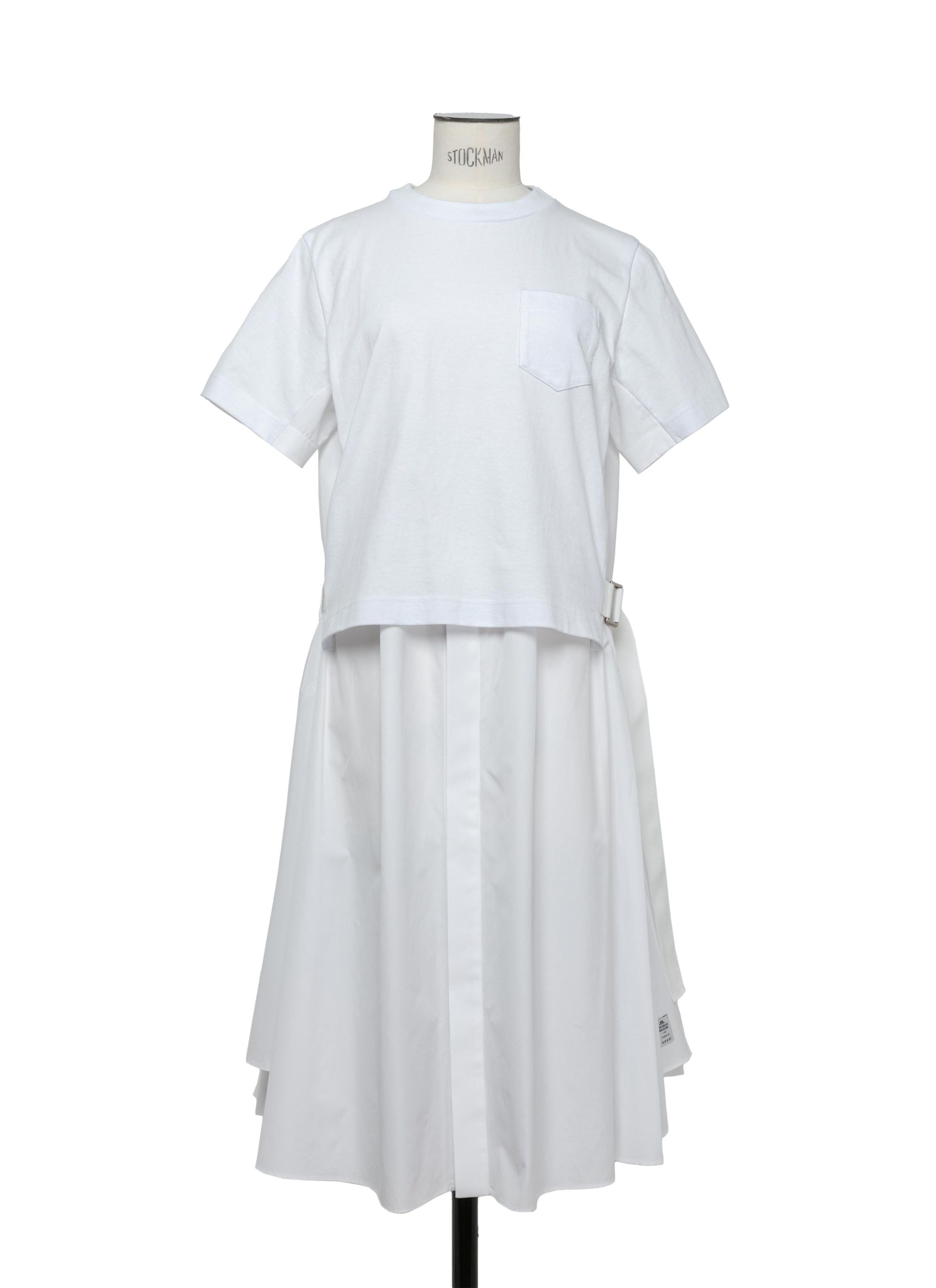 Thomas Mason Cotton Poplin x Cotton Jersey Dress - 2