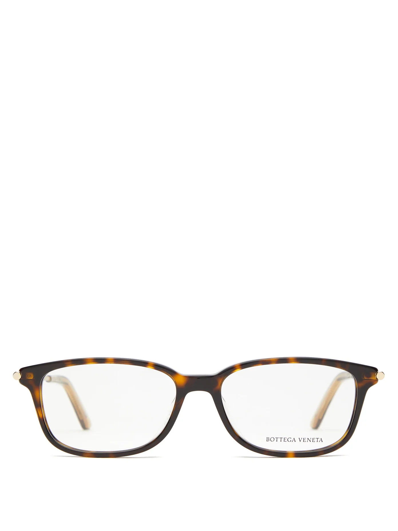 Rectangular tortoiseshell-acetate glasses - 1