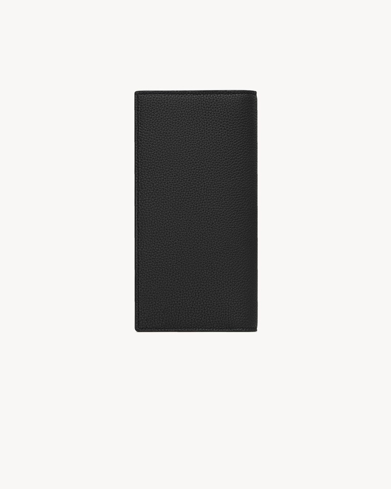 SAINT LAURENT CASSANDRE SHADOW SAINT LAURENT CONTINENTAL WALLET IN GRAINED LEATHER outlook