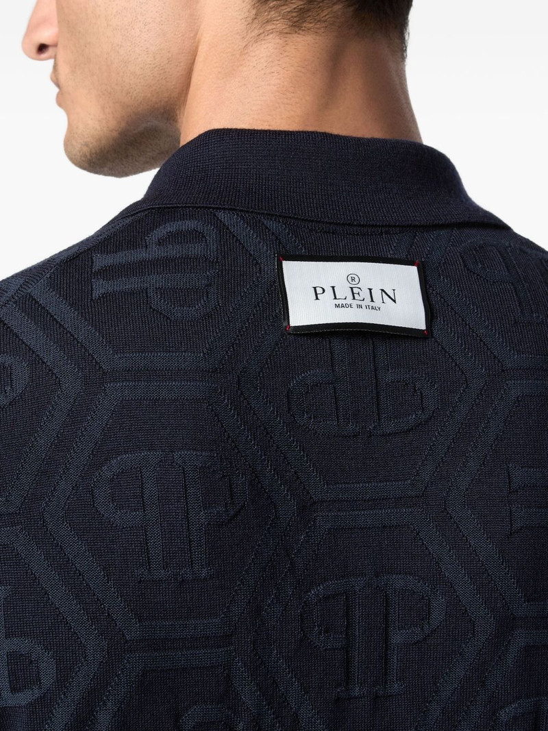 monogram-jacquard polo shirt 5