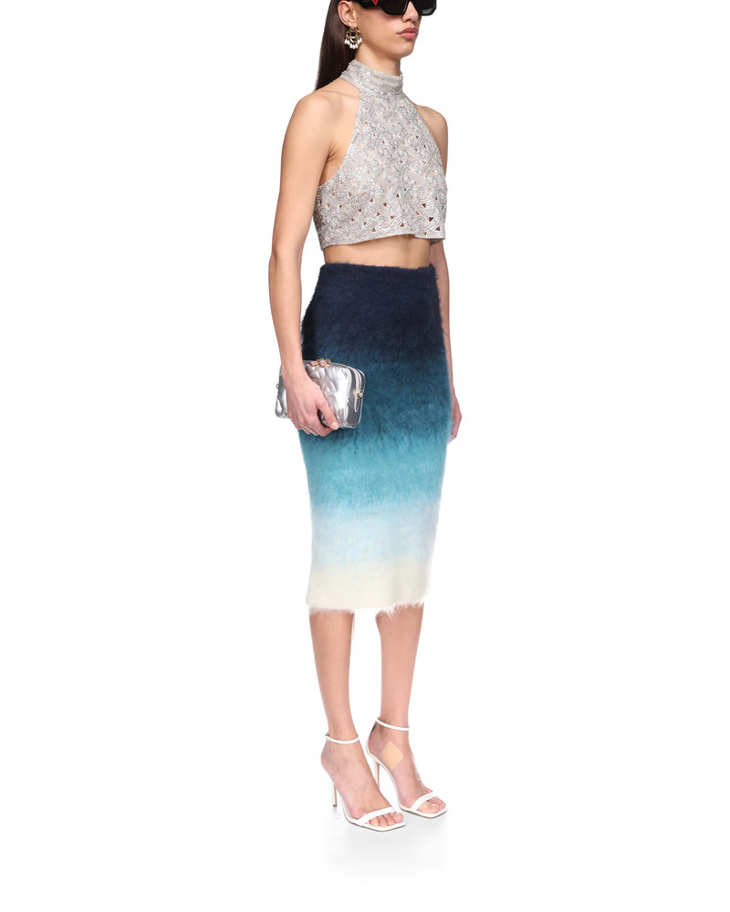 Gradient Mohair Skirt 5