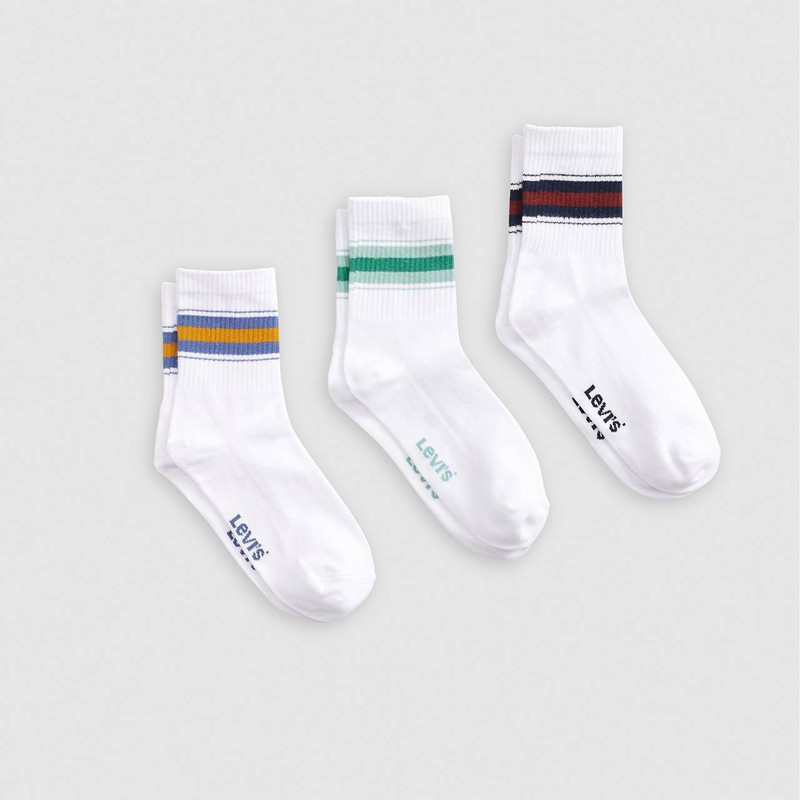 VARSITY STRIPE SHORT CUT SOCKS (3-PACK) 1