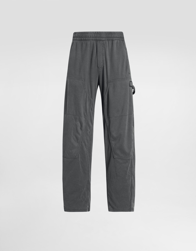 Jersey trousers with vintage treatment 1