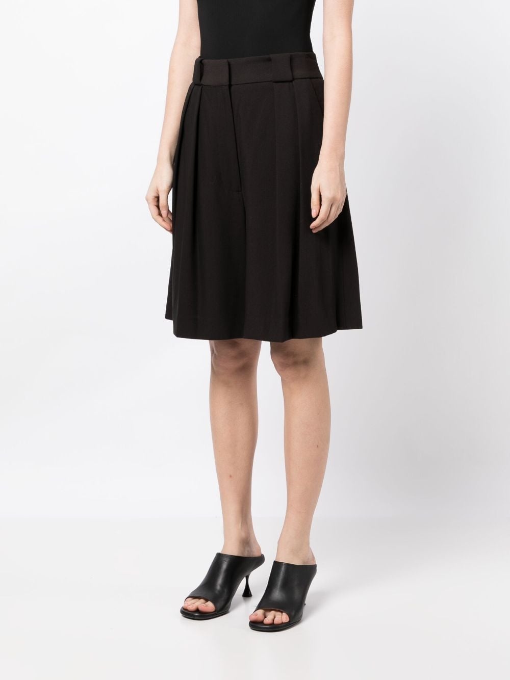 Rillo wide-leg pleated shorts - 3