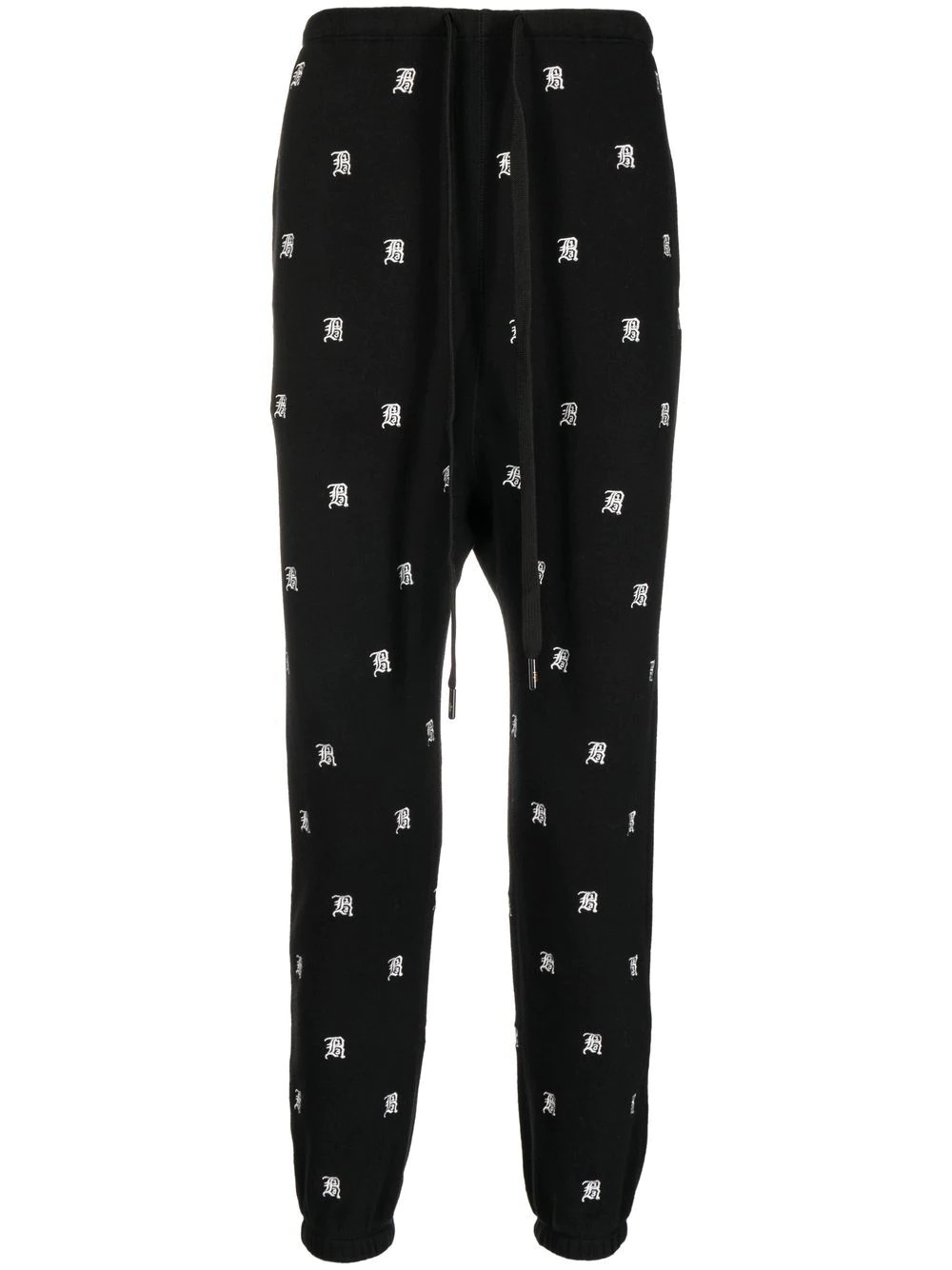 logo-embroidered track pants - 1