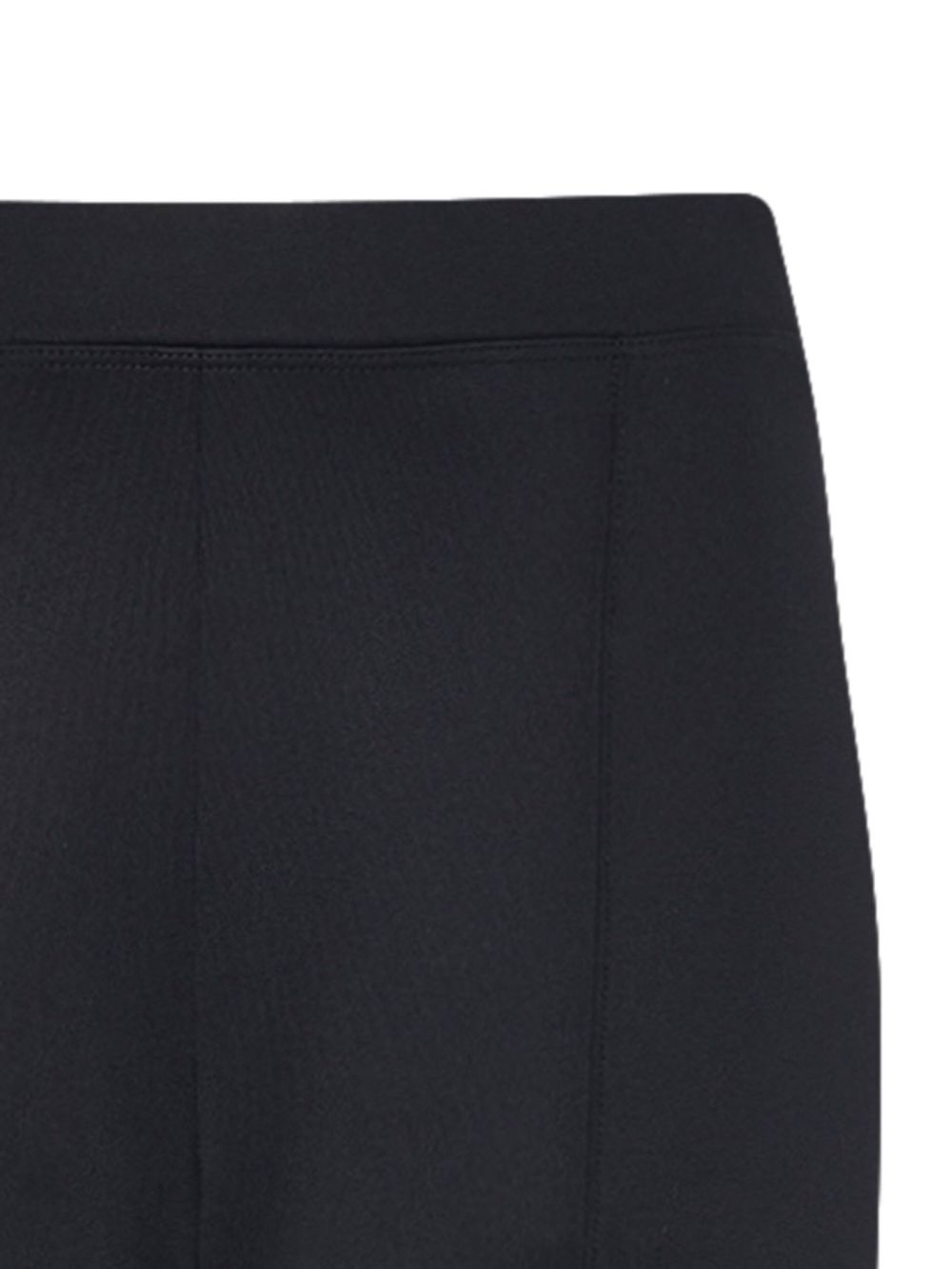elasticated-waistband straight-leg trousers - 3