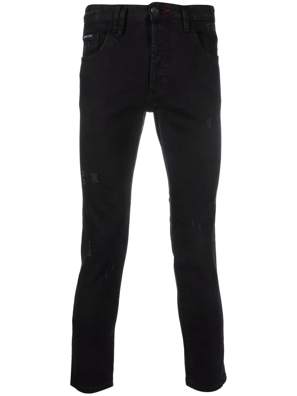 embroidered-logo slim-fit jeans - 1