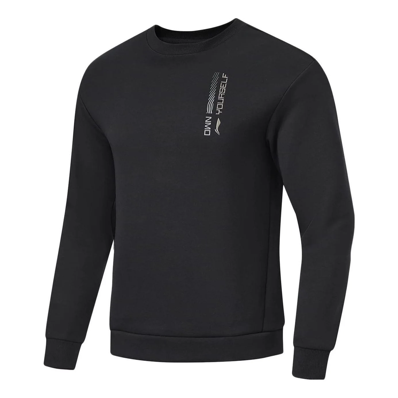 Li-Ning Graphic Training Sweatshirt 'Black' AWDT791-1 - 1