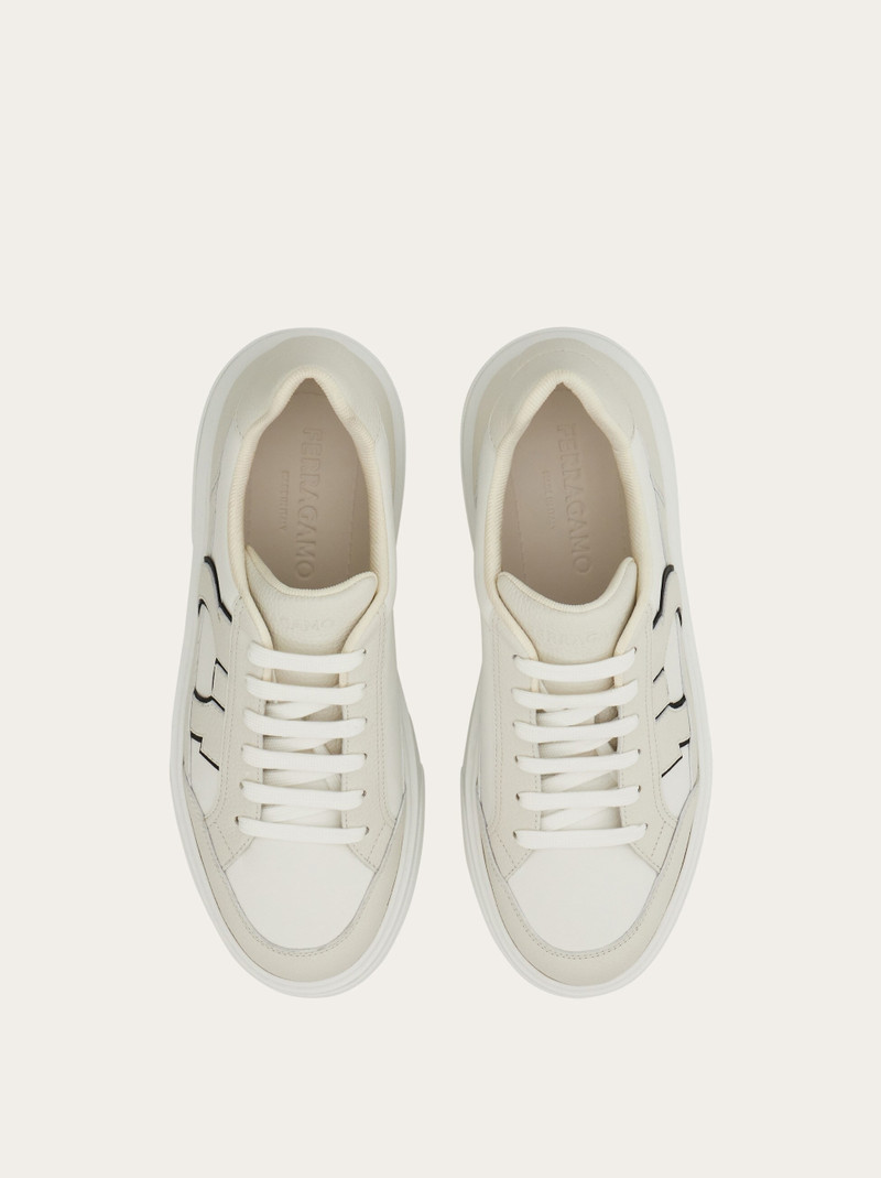 FERRAGAMO Gancini low-top sneaker outlook