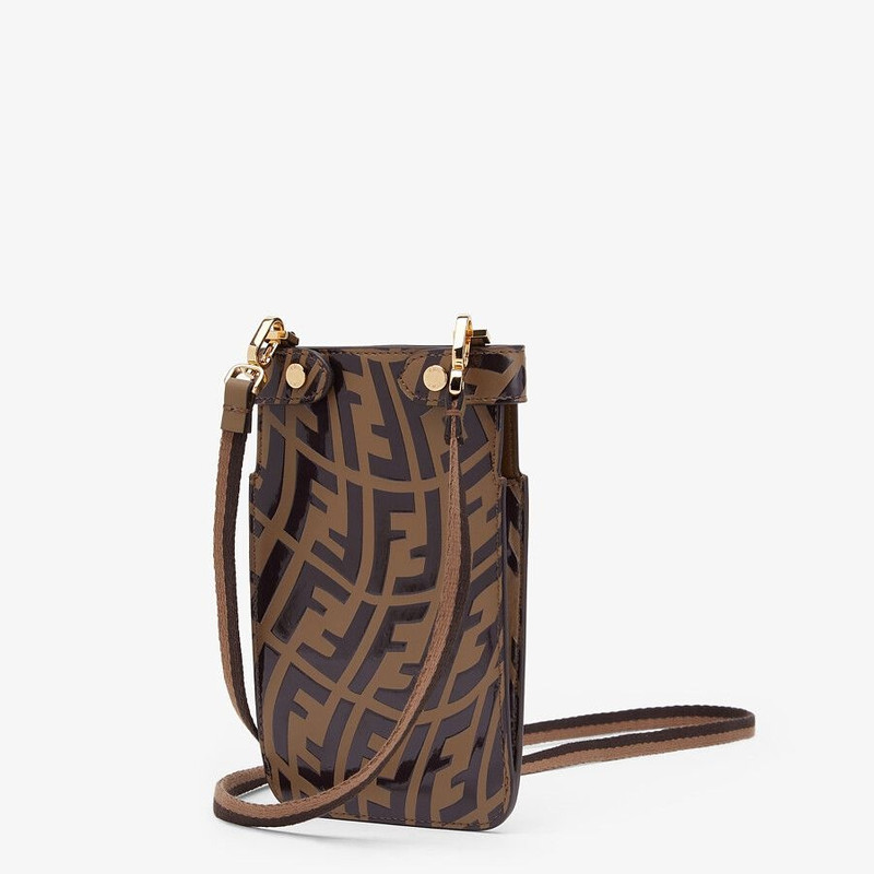 FENDI Brown leather pouch outlook