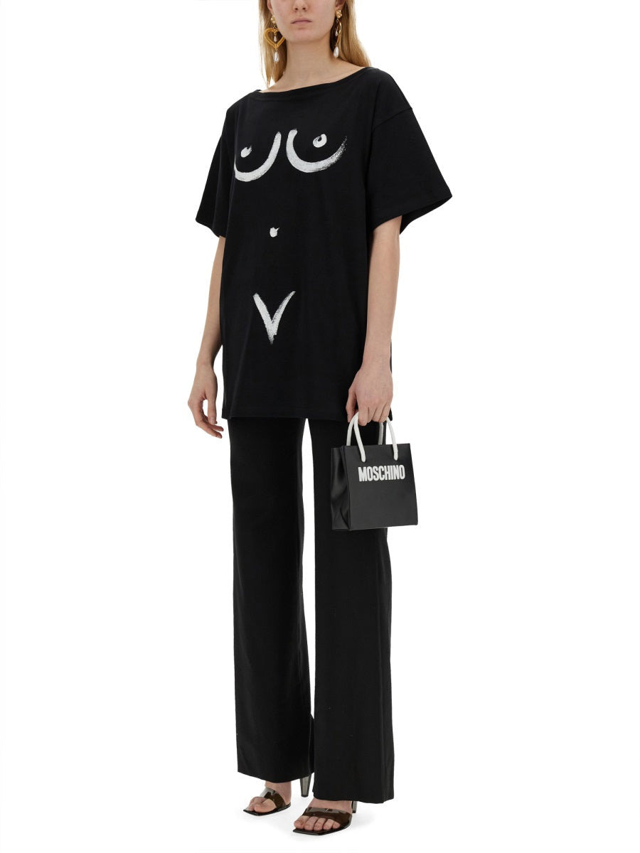 Moschino Women Interlock Body Print T-Shirt - 2