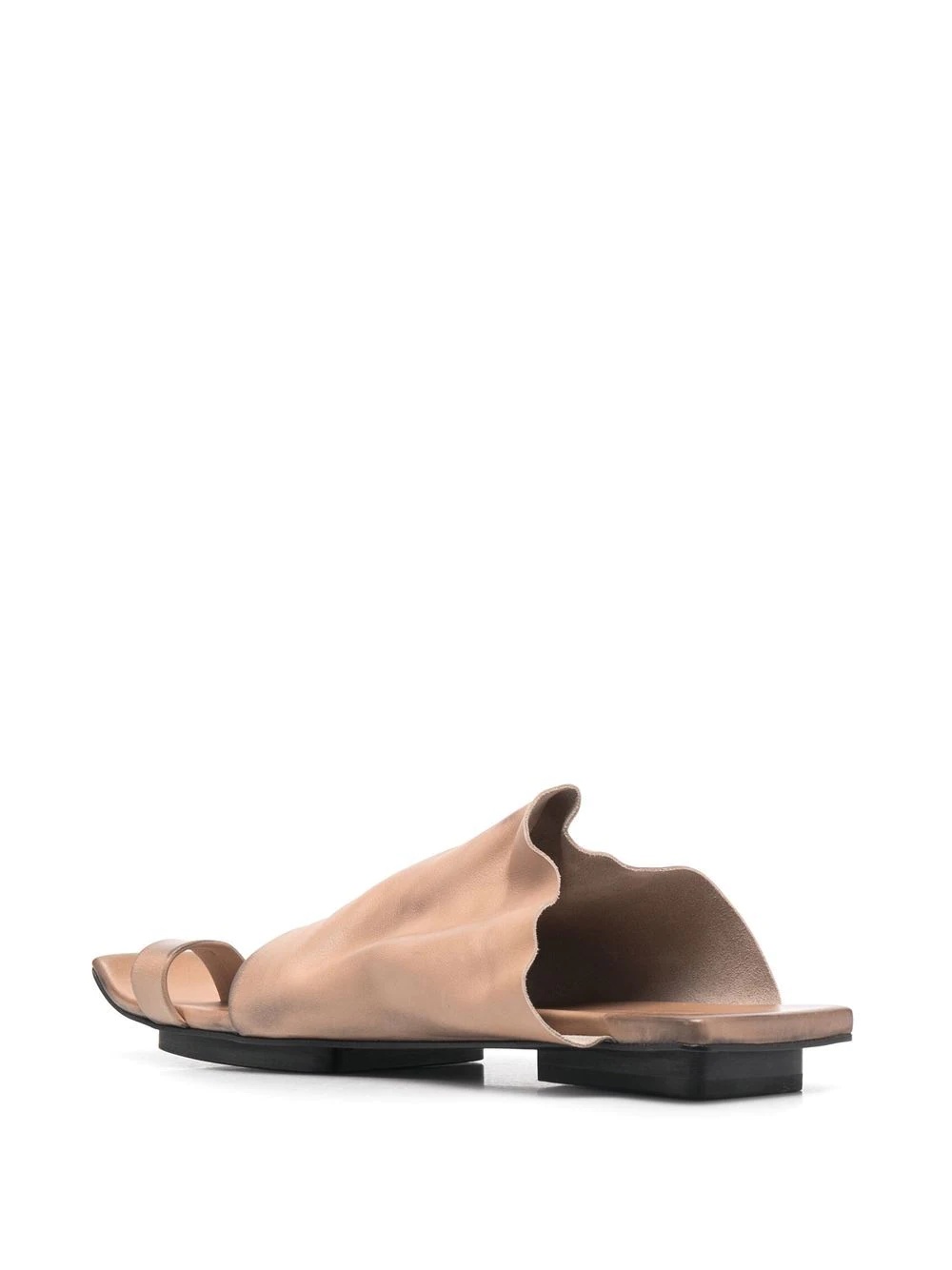 open-toe leather sandals - 3