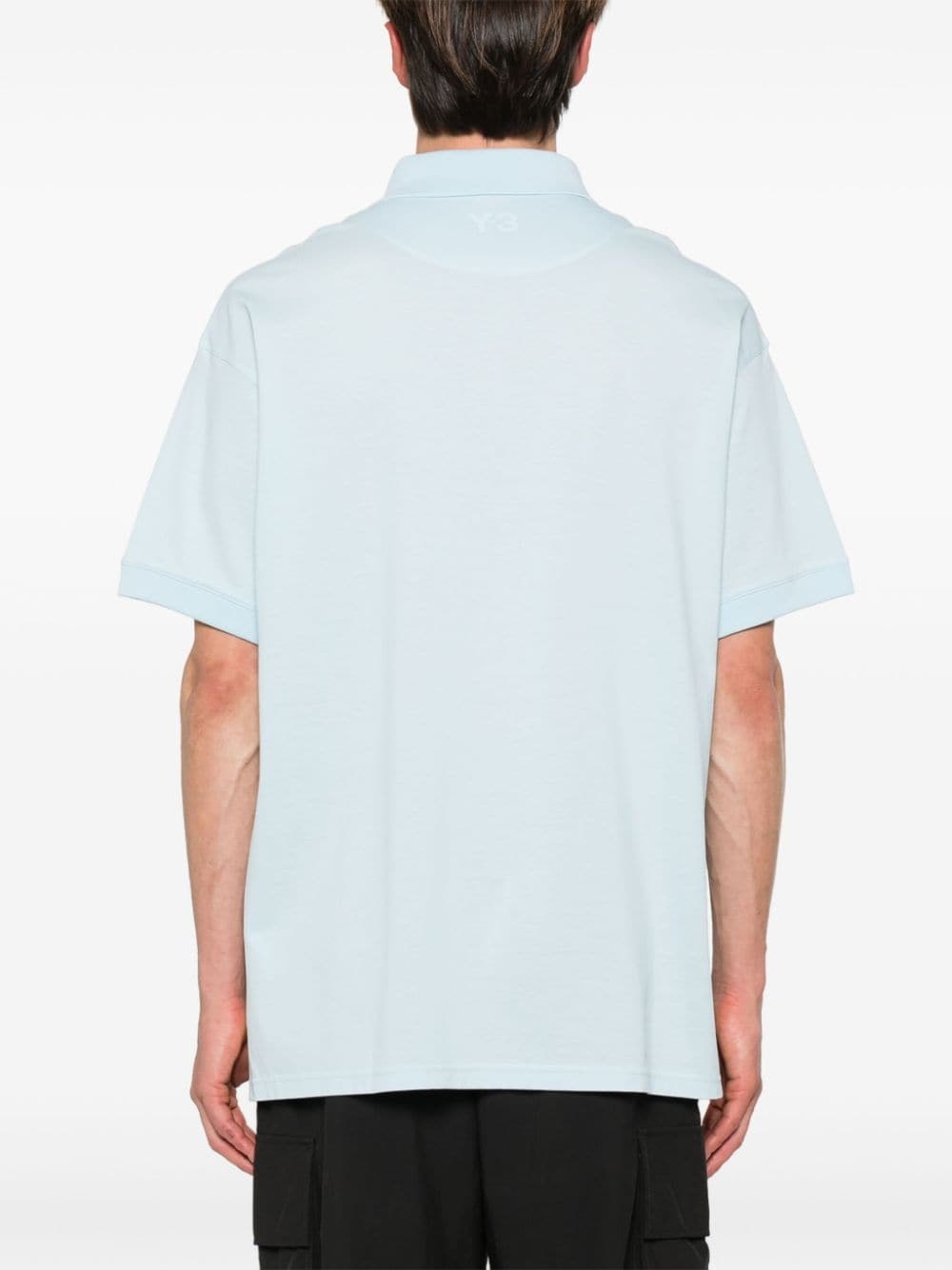 logo-rubberised cotton piquÃ© polo shirt - 4