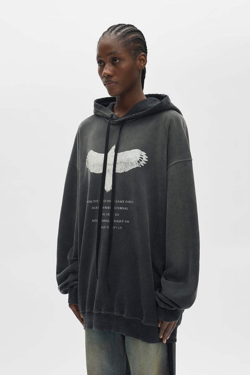 Eagle Print Hoodie - 2