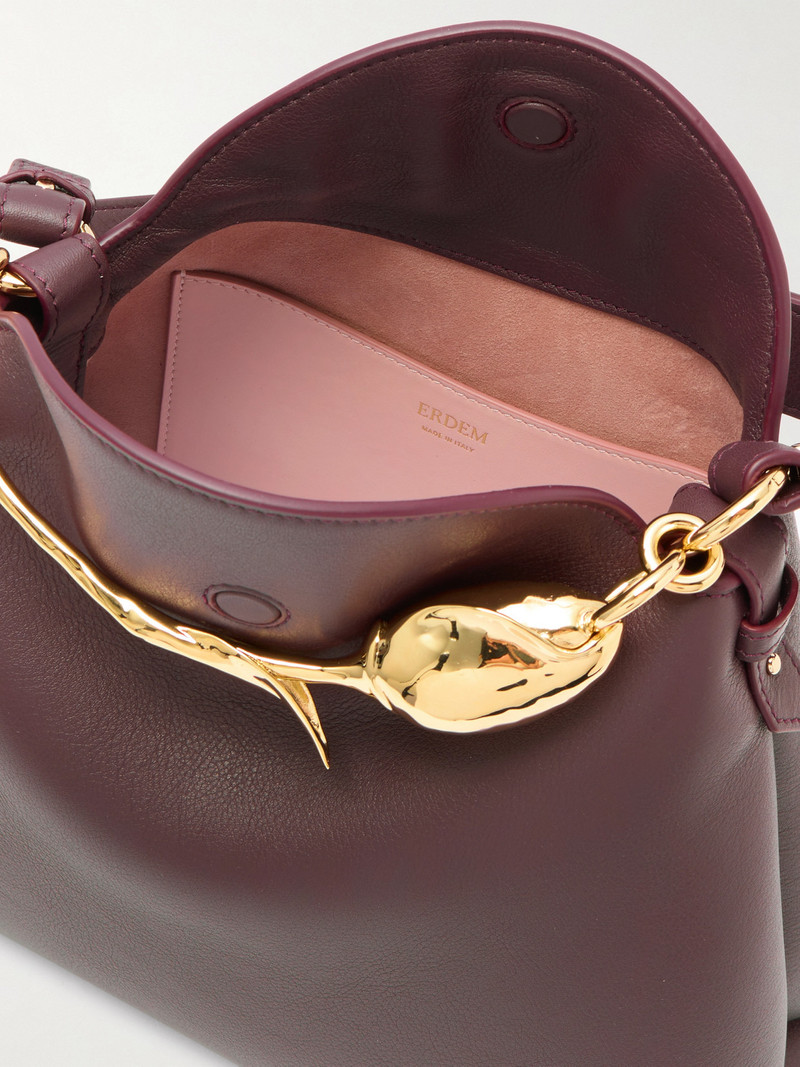 Bloom Large Embellished Textured-leather Shoulder Bag 5