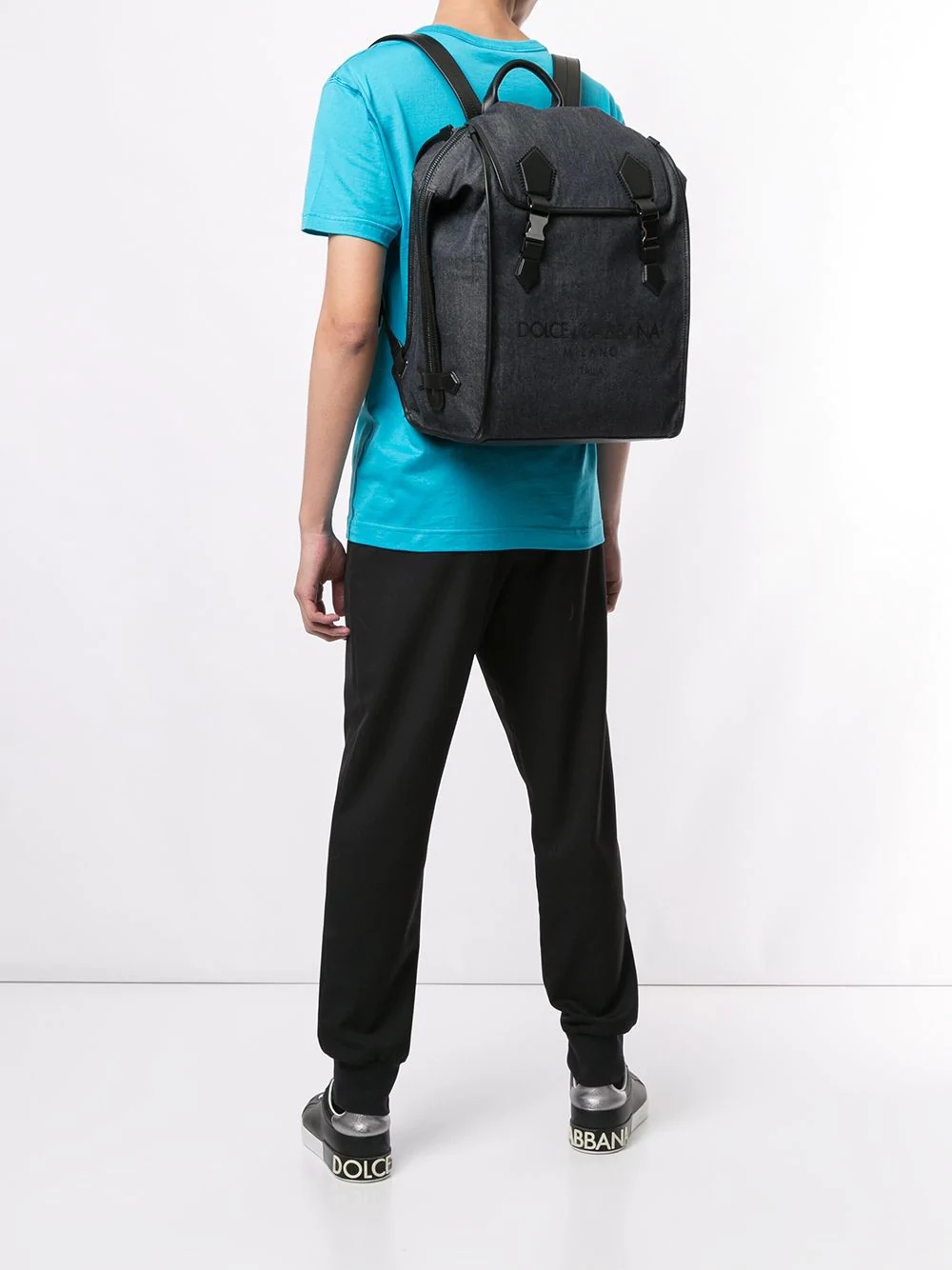 logo embossed backpack - 2