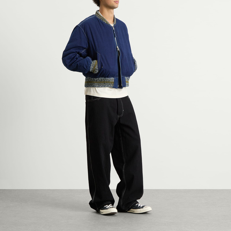 Story mfg. Story mfg Seed Printed Wonky-Wear Bomber outlook