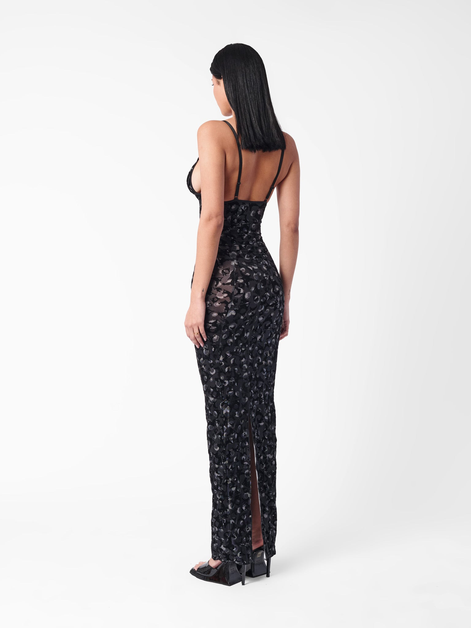 HUN DRESS BLACK LEOPARD PRINT - 6