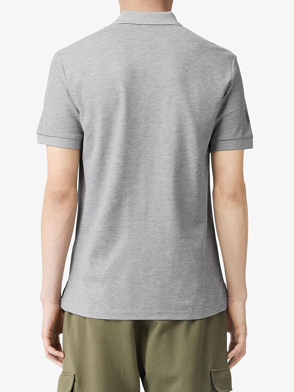 Monogram Motif Cotton Piqué Polo Shirt - 4