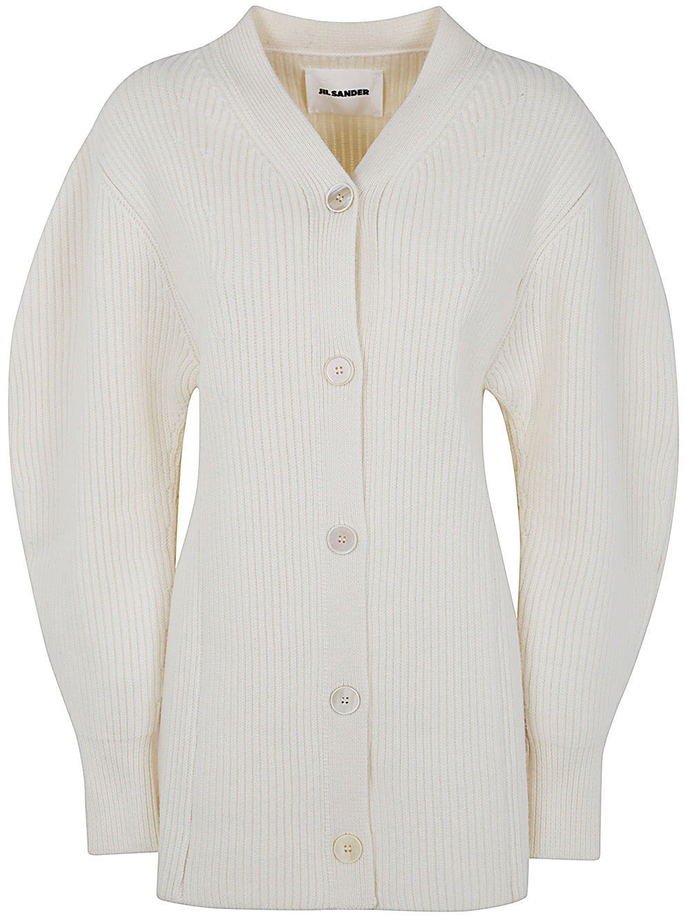 Jil Sander Women Woman`S Long Sleeves V-Neck Long Cardigan - 6