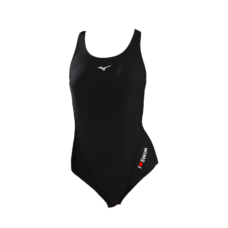 (WMNS) Mizuno Nylon One Piece Swimsuit 'Black' N2CA1352 - 2