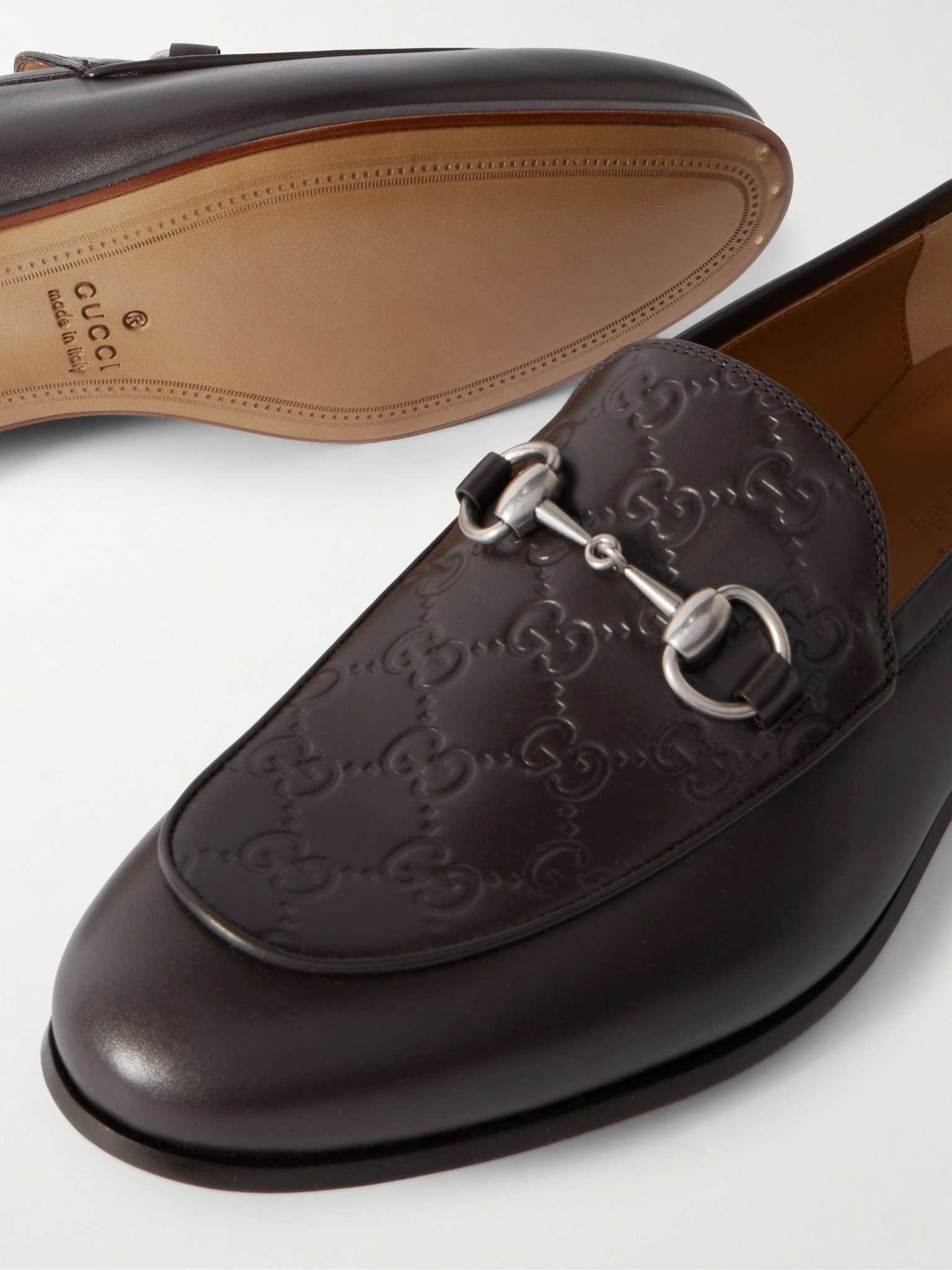 Jordy Logo-Debossed Horsebit Leather Loafers - 4